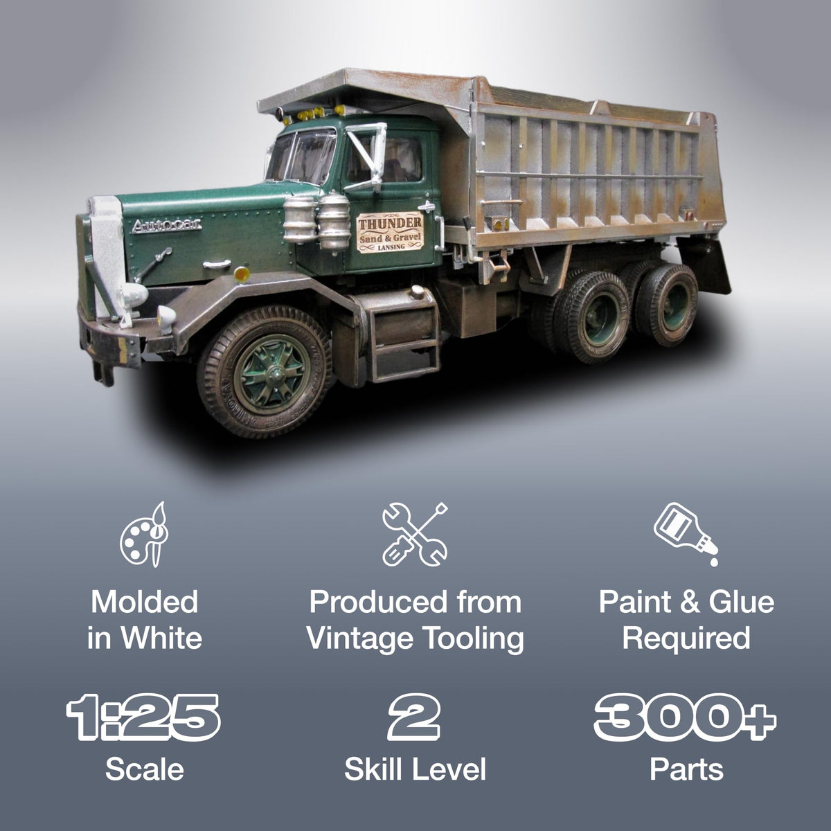 AMT 1150 1/25 Autocar Dump Truck Model Kit