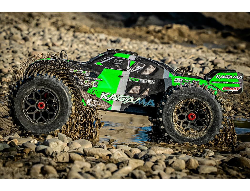 Corally 00474-G Kagama XP 6S Monster Truck, Roller Chassis Version, Green