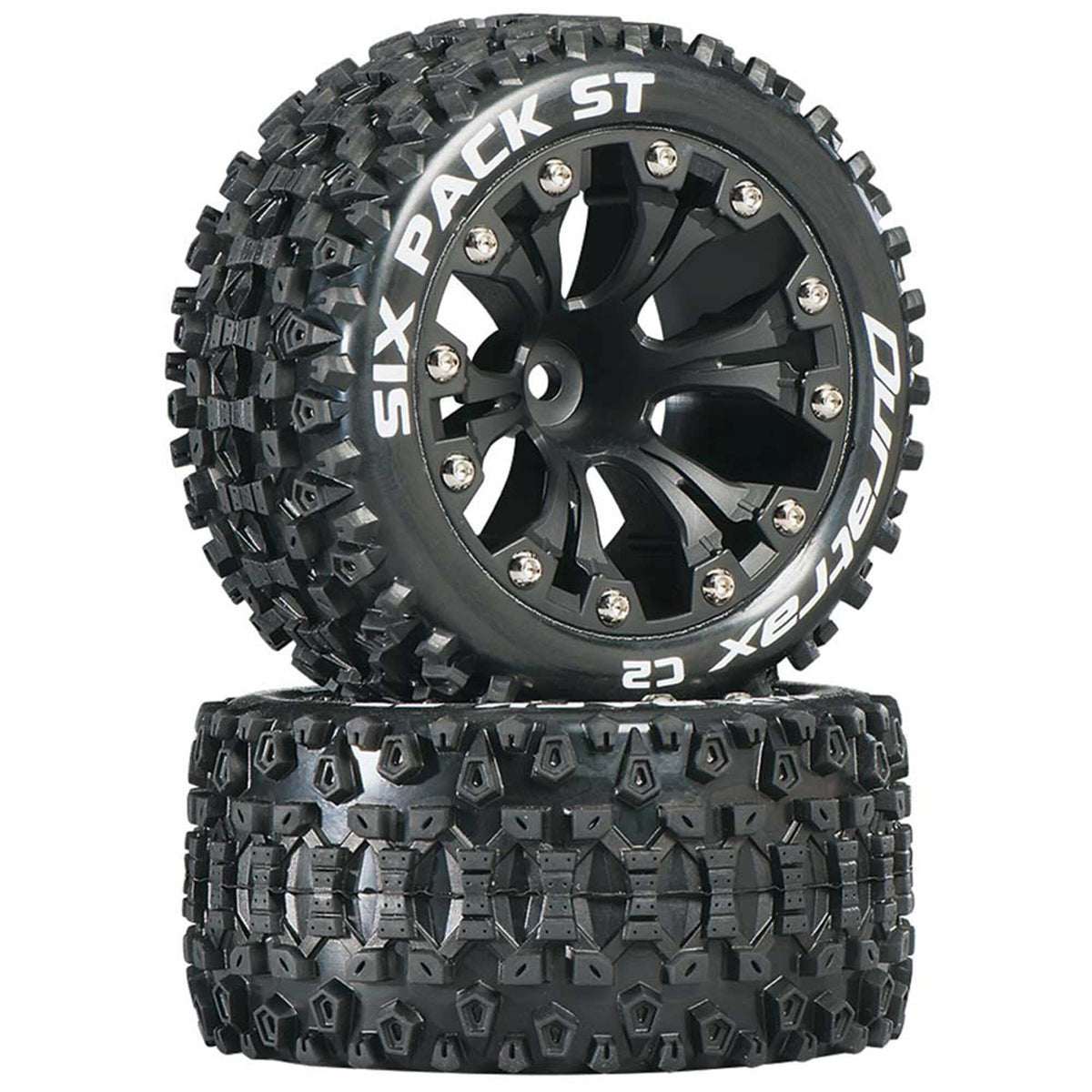 DuraTrax DTXC3562 Sixpack ST 2.8 Truck 2WD Mntd 1/2 Offset C2 Blk (2)