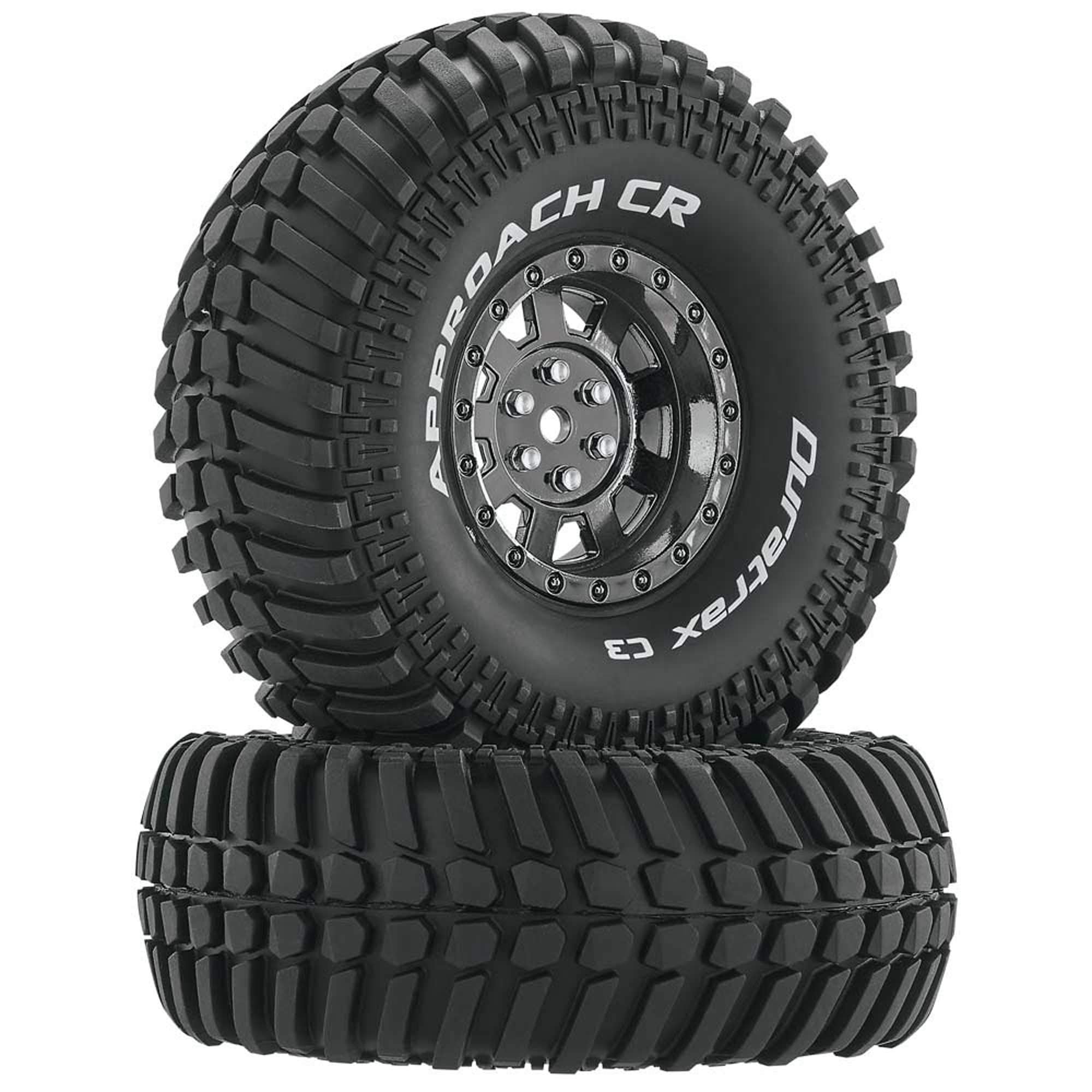 Duratrax RC Rock Crawler Tires with Foam Inserts, C3 Super Soft Compound