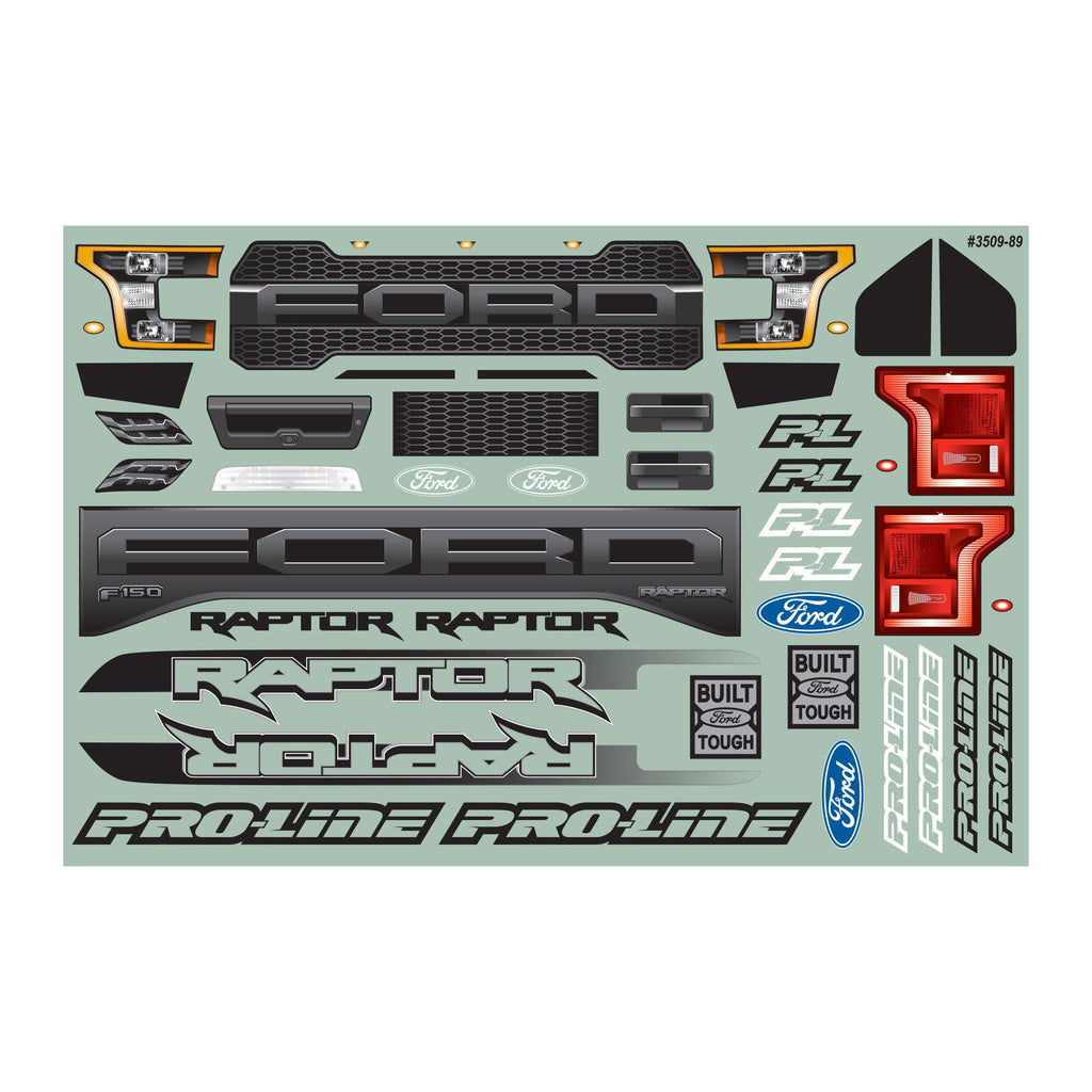 Pro-Line 351600 2017 Ford F150 Raptor Clr Body 12.3" WB Crawlers