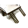Integy C26670BLACK Alloy Flatbed Dual Axle Car Trailer-1/10 RC Black