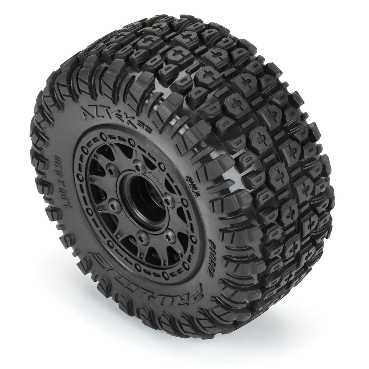 Pro-Line 1026210 Aztek SC 2.2"/3.0" M2 (Medium) Tires Mounted on Raid BlackTires