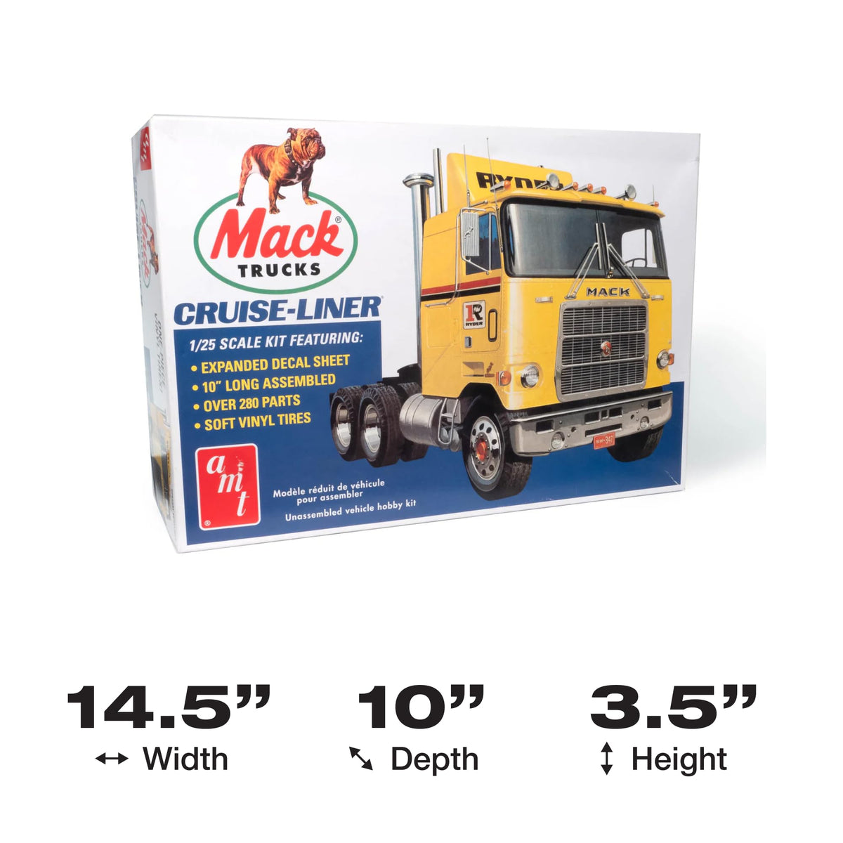 AMT 1062 1/25 Mack Cruiseliner Semi Tractor Model Kit