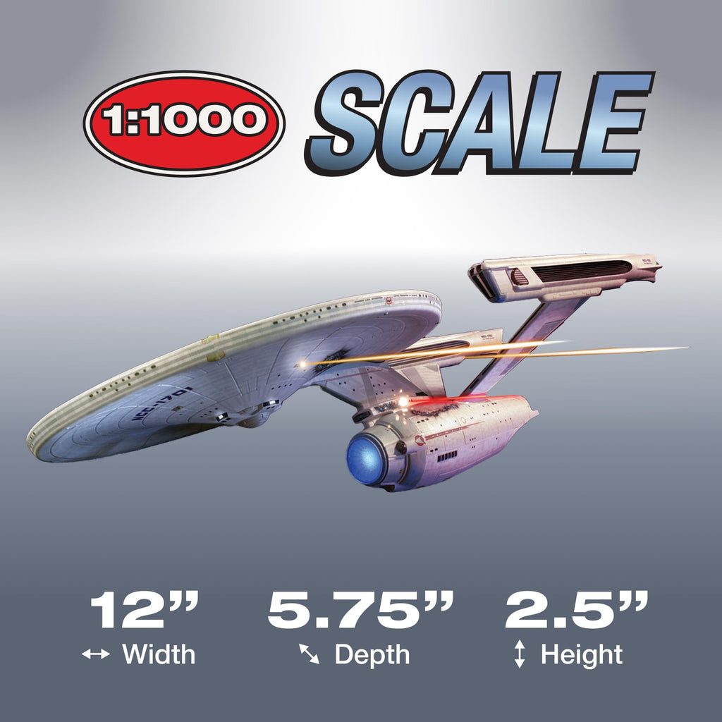 Polar Lights 974M 1/1000 Star Trek USS Enterprise Wrath Khan Model Kit
