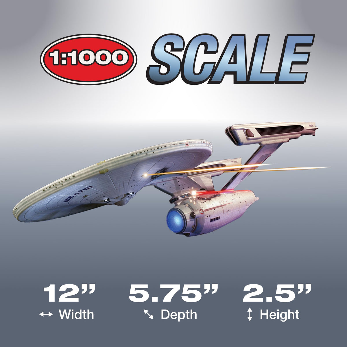 Polar Lights 974M 1/1000 Star Trek USS Enterprise Wrath Khan Model Kit