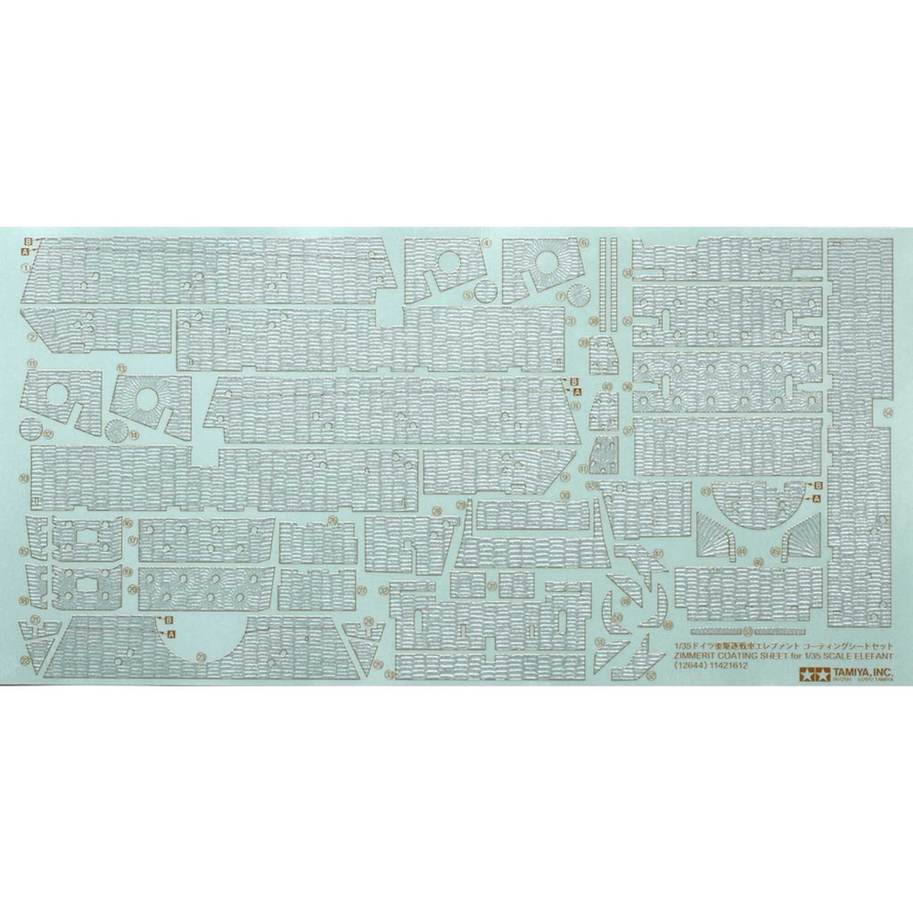 Tamiya 12644 1/35 Zimmerit Coating Sheet Elefant