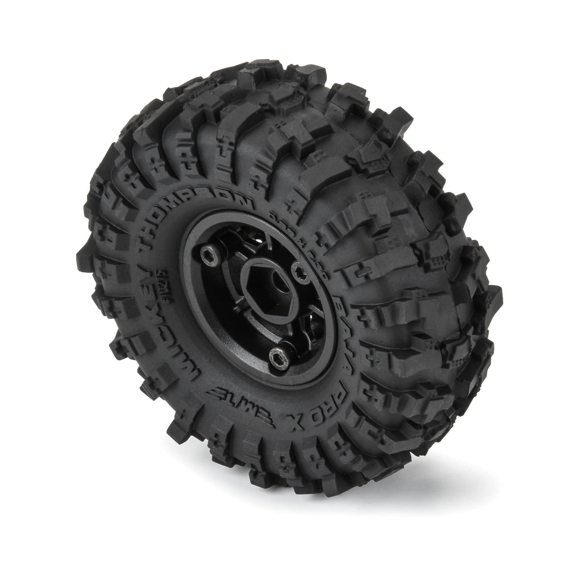 Pro-Line 1021510 1/24 Mickey Thompson Baja Pro X F/R 1.0" MTD Tires 7mm Black Holcomb (4)