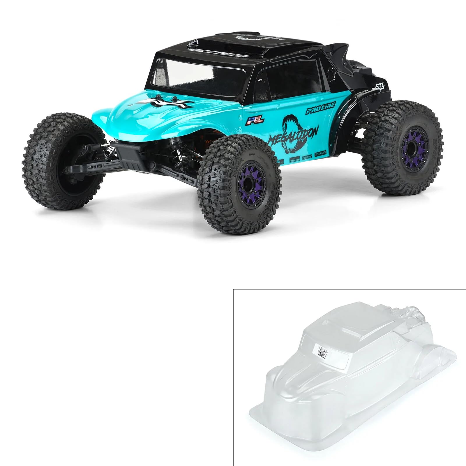 Pro-Line 356300 Megalodon Desert Buggy Clear Body Slash 2wd/4x4