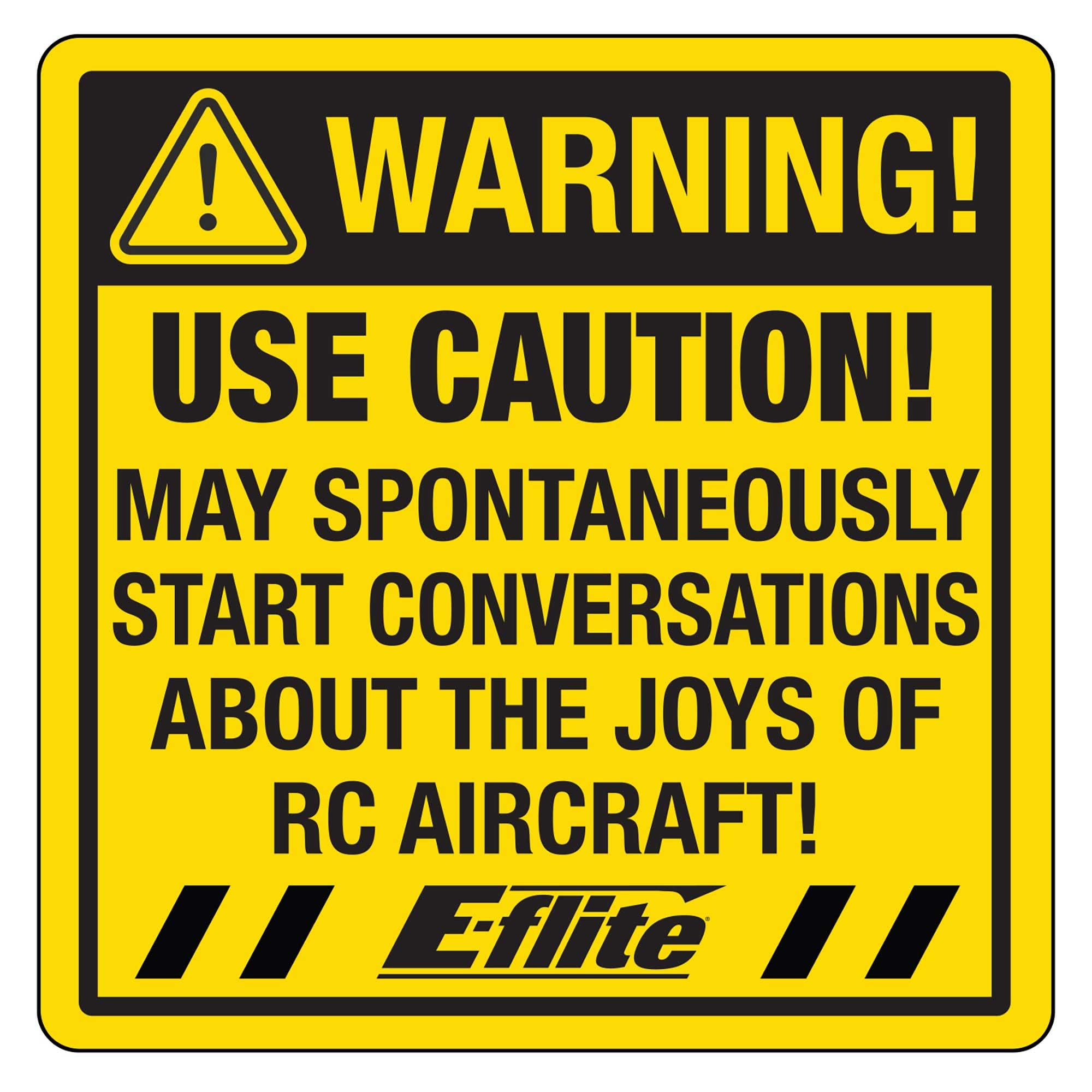 Horizon Hobby HHDSTK12 Eflite Caution Joy Sticker