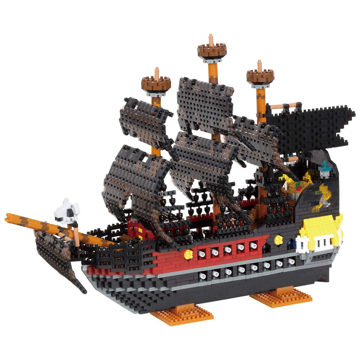 Nanoblock 22004 Pirate Ship DX, "Pirates", Nanoblock Advanced Hobby