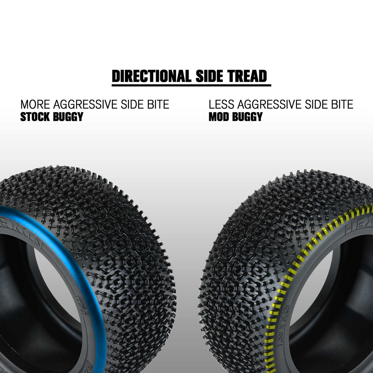 Pro-Line 8292103 Hexon 2.2" Z3 Carpet Buggy Rear Tires (2)