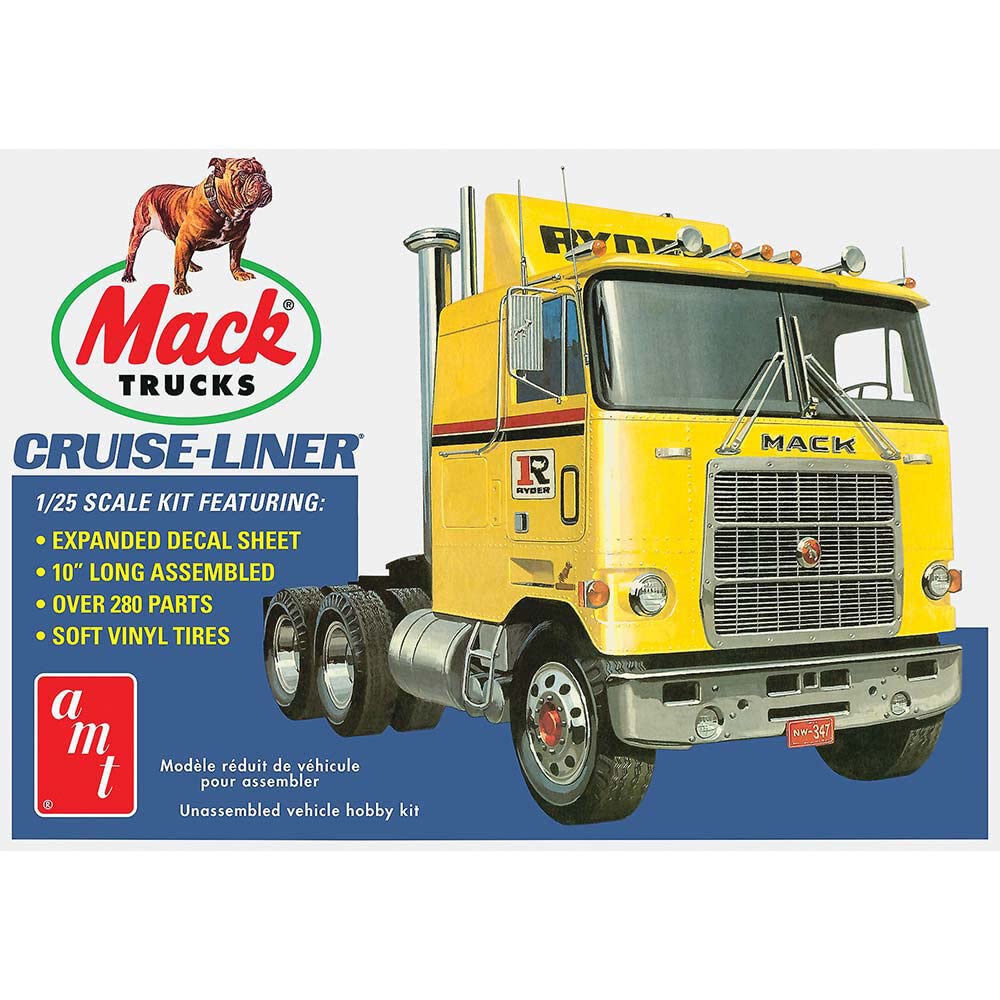 AMT 1062 1/25 Mack Cruiseliner Semi Tractor Model Kit