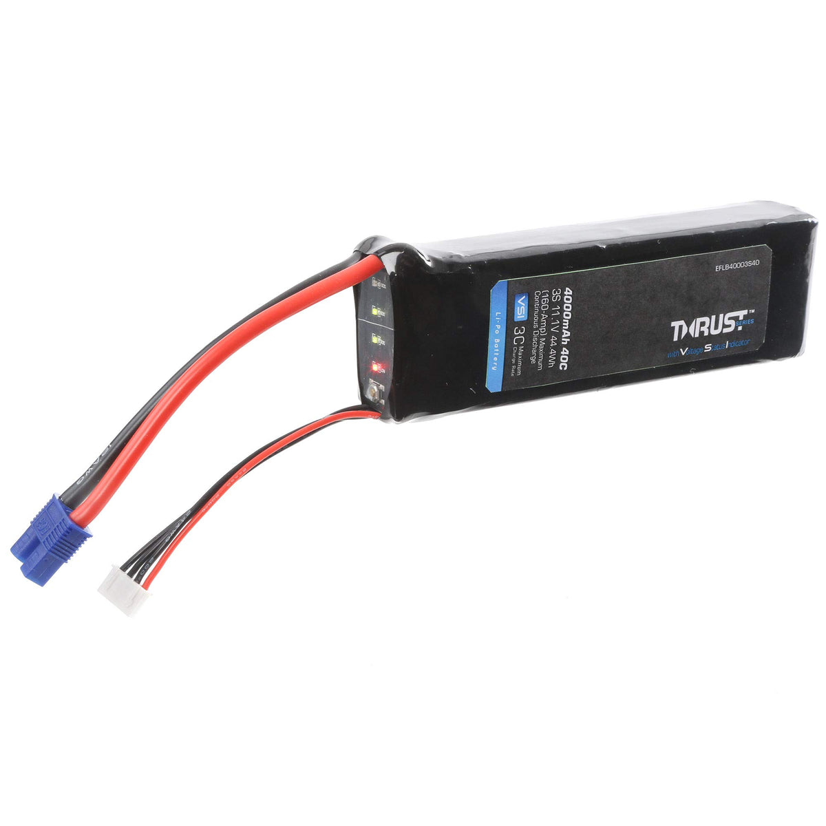 E-Flite EFLB40003S40 Thrust VSI 11.1V 4000mAh 3S 40C LiPo Battery
