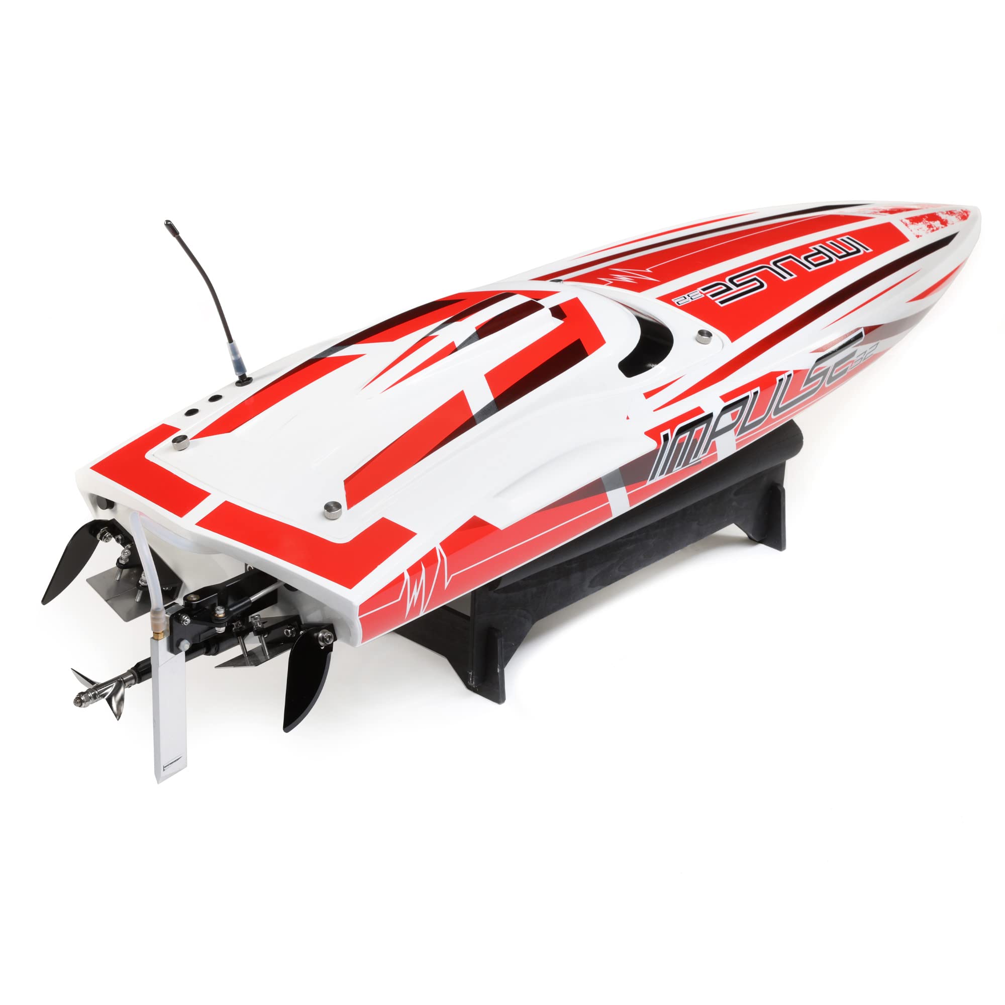 Pro-Boat PRB08037T2 Impulse 32, Deep-V Boat, Brushless, Smart, White/Red: RTR