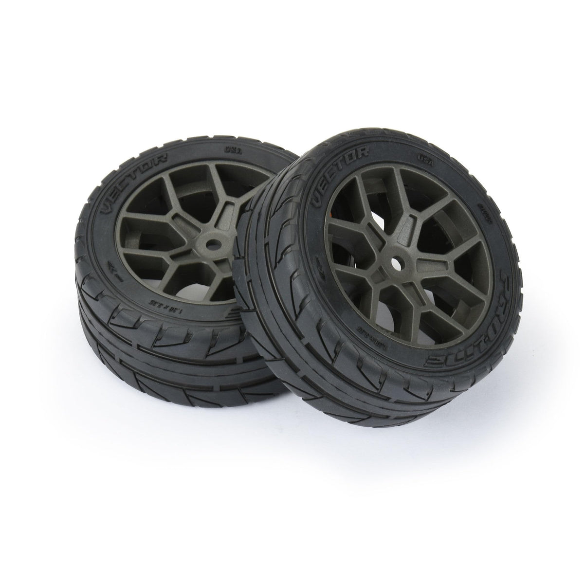 Pro-Line 1020410 1/8 Vector S3 F/R 35/85 2.4" Belted MTD 14mm Gray