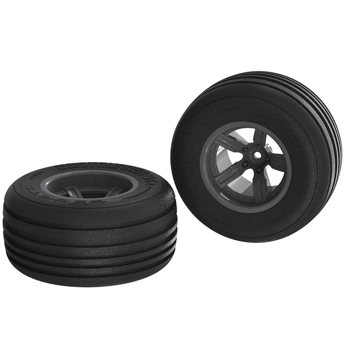 Arrma AR550040 Dirt Runner ST Front Tire Set Glued Black (2)