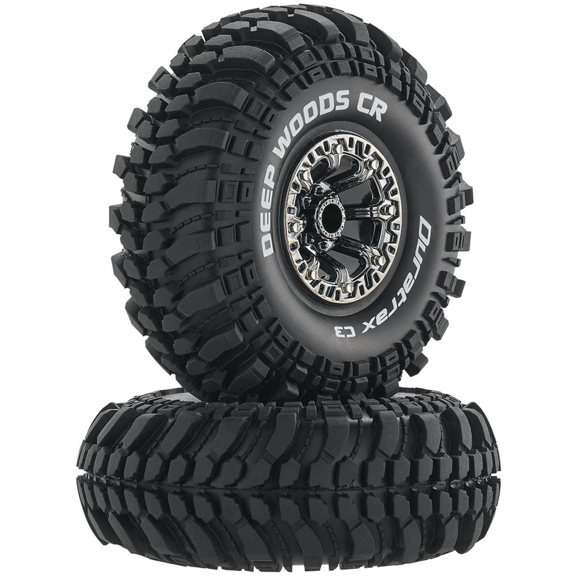 Duratrax RC Rock Crawler Tires with Foam Inserts, C3 Super Soft Compound