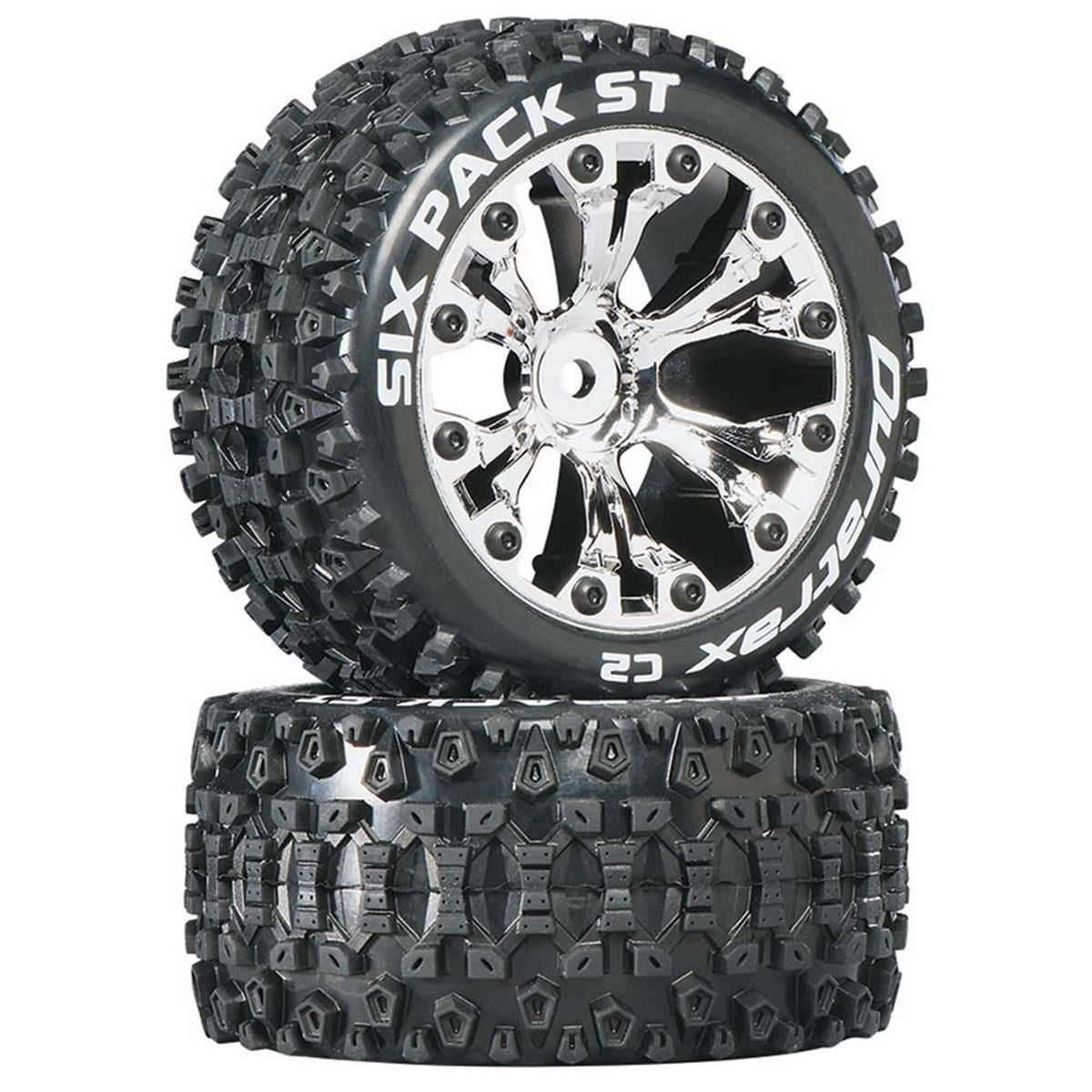 DuraTrax DTXC3561 Sixpack ST 2.8 Truck 2WD Mntd Rear C2 Chr (2)