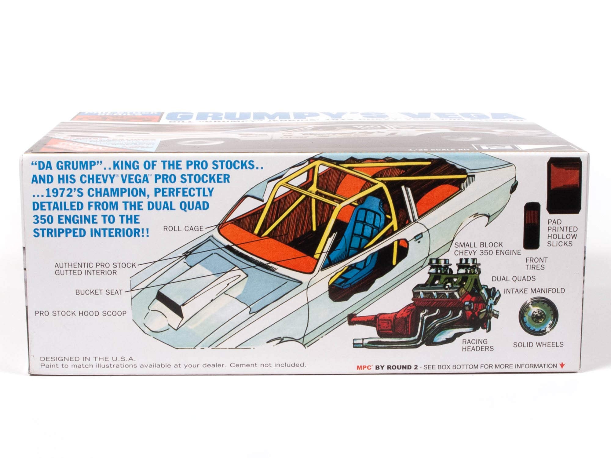 MPC 877 1/25 1972 Chevy Vega Pro Stock Bill Grumpy Jenkins Model Kit New