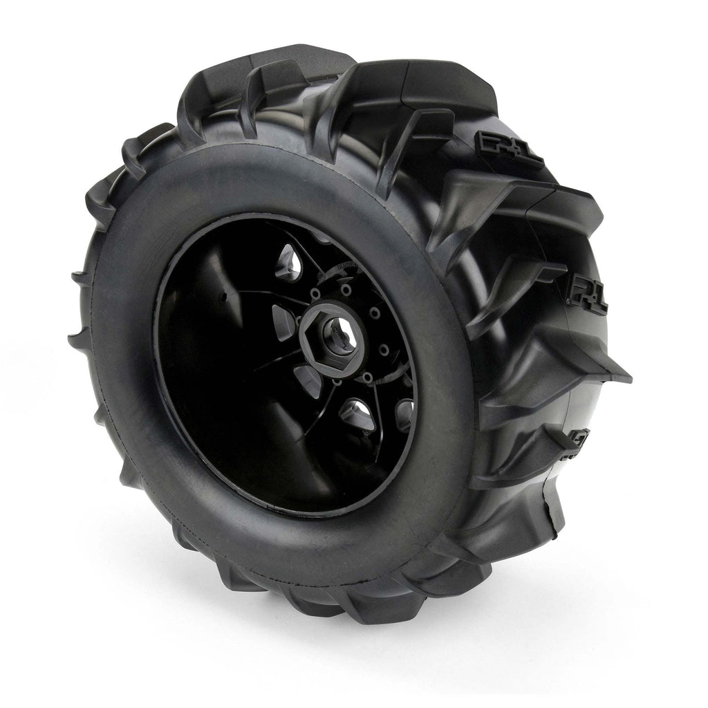 Pro-Line 1019210 Dumont 3.8" Paddle MTD on Raid Black 17mm F/R