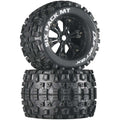 DuraTrax DTXC3582 Six Pack MT 3.8 Mounted Black (2)