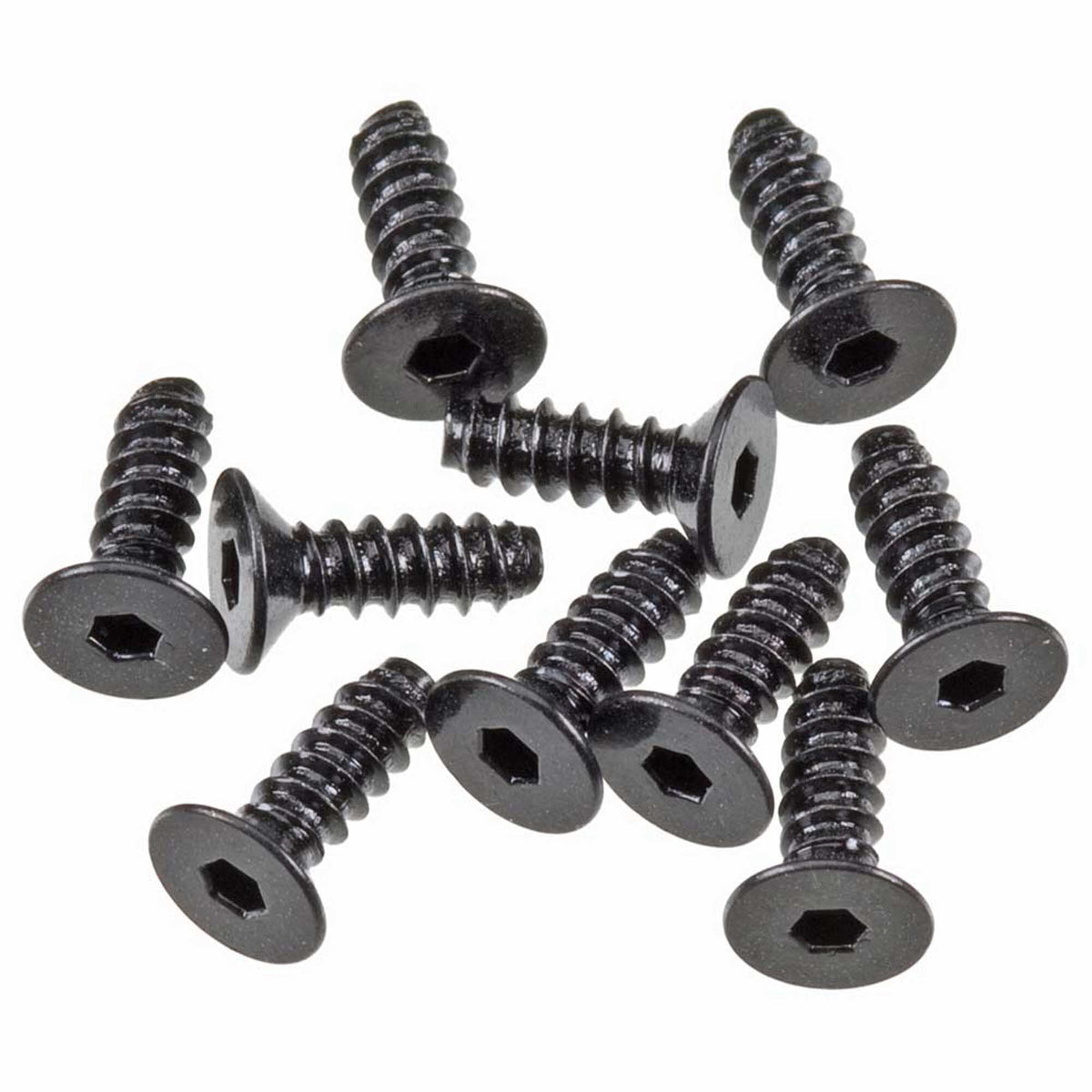 Axial AXA0413 Hex Socket Tapping Flat Head Screws(10) M2.6x8mm: 1/10 Yeti/RR10