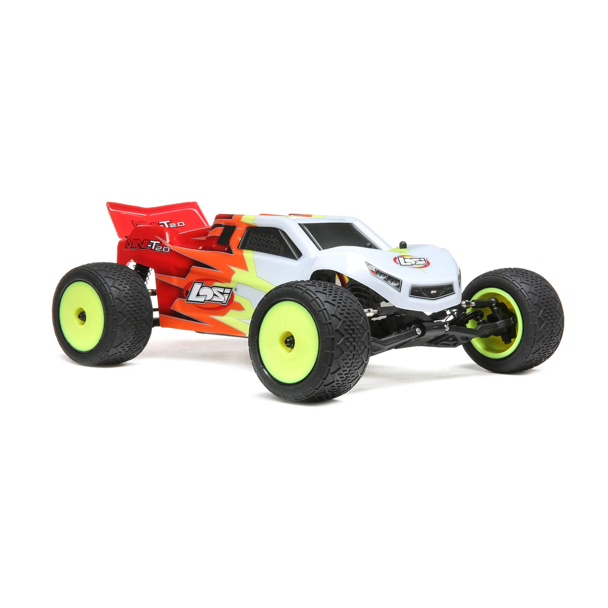 Losi LOS01015T1 Mini-T 2.0 RC Truck RTR +Radio Red/White: 1/18 2wd
