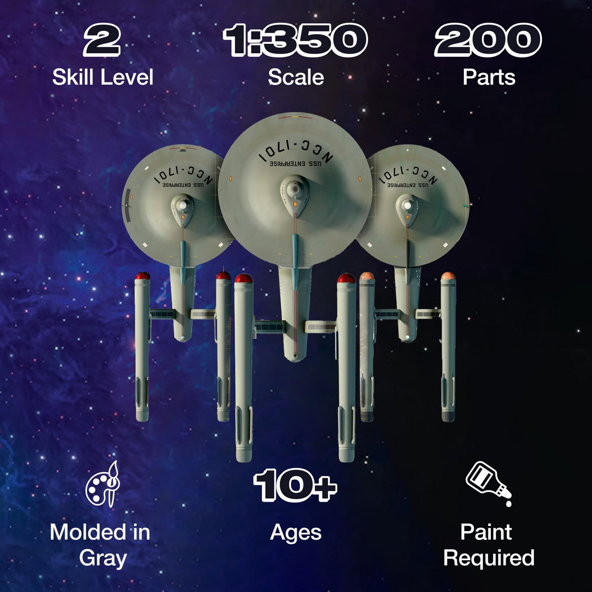 Polar Lights 993M Star Trek TOS U.S.S. Enterprise Model Kit