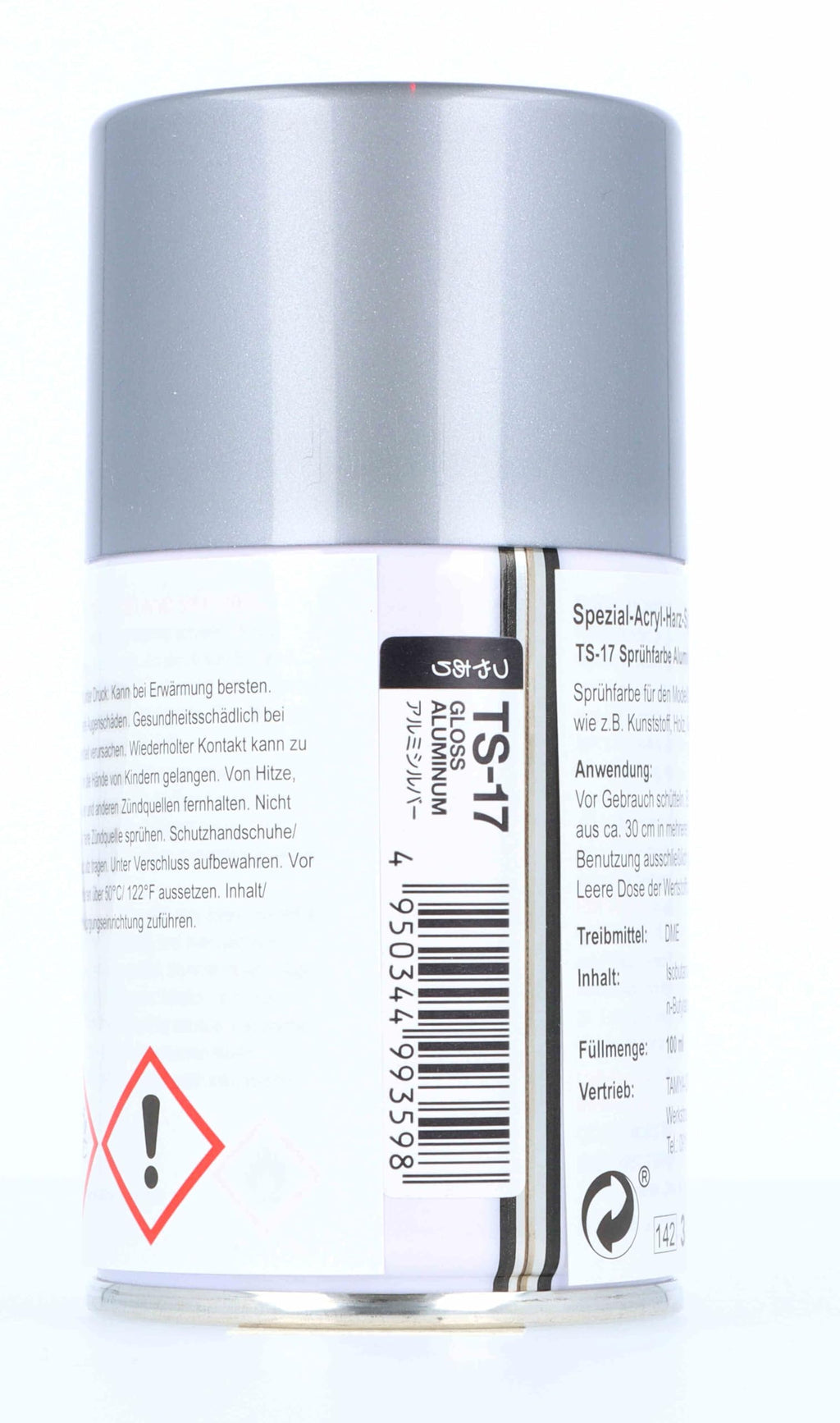 Tamiya 85017 TS-17 Gloss Aluminum Spray Lacquer 100ml Model Paint