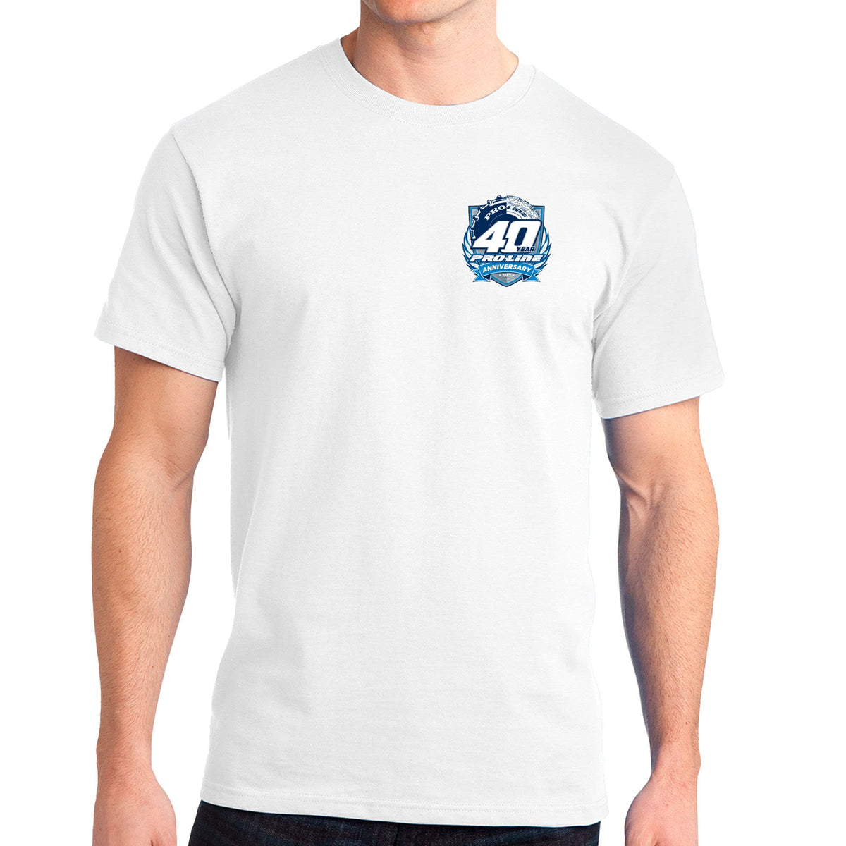 Pro-Line 985801 40th Anniversary White TShirt Small