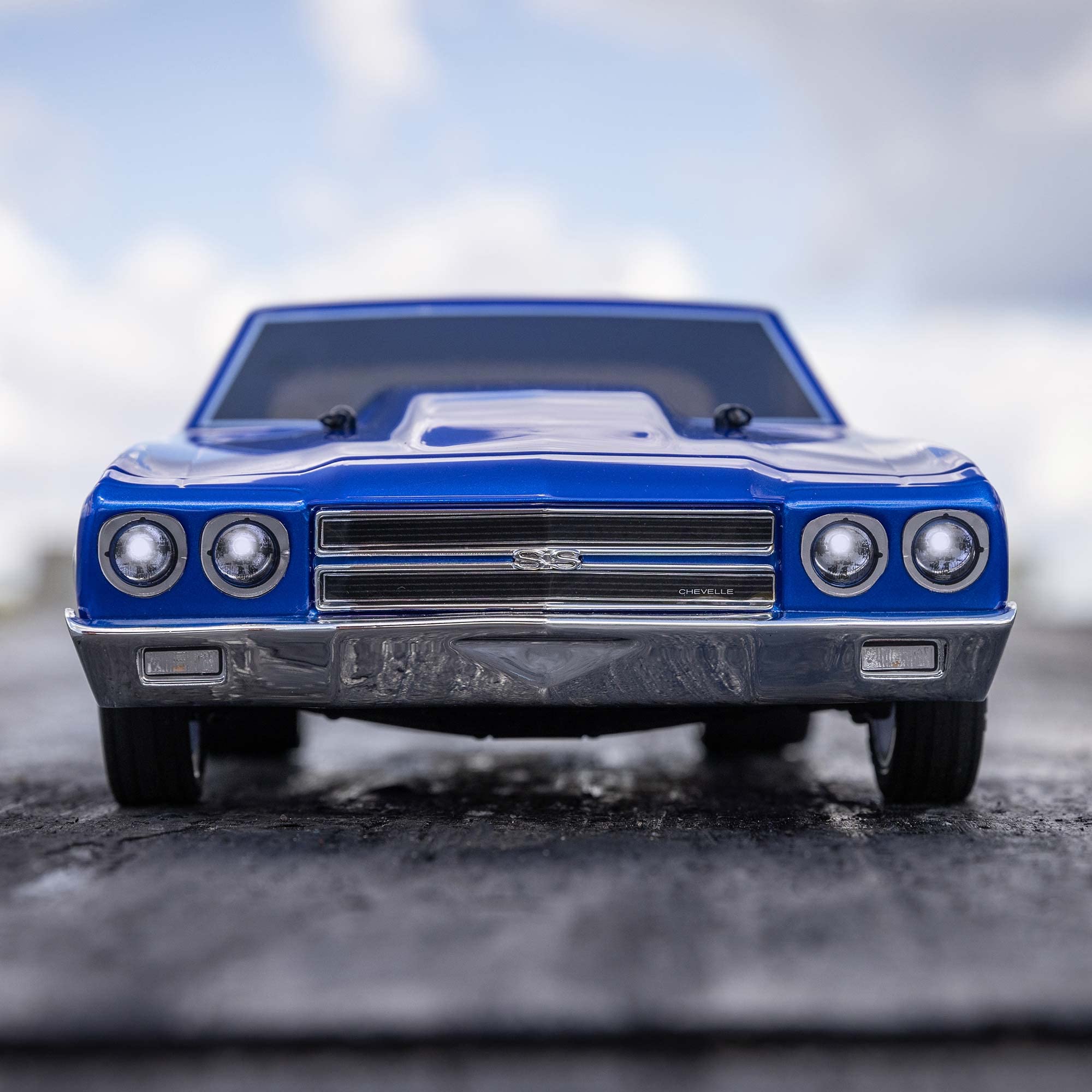 Losi LOS01023T1 1970 Chevelle 2WD Mini No Prep Drag Car Blue