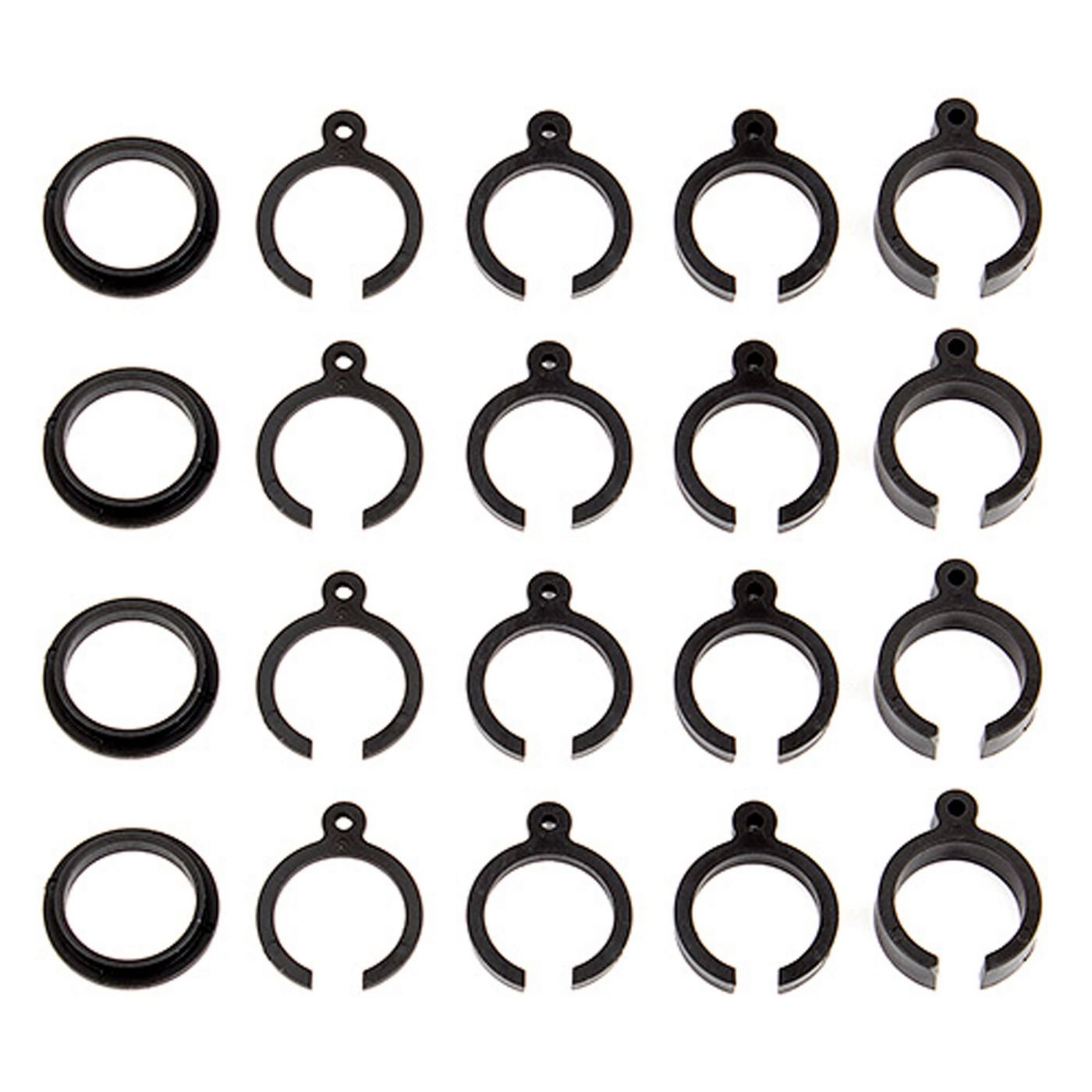 Team Associated 71054 Spring Clips and Retainers: ProSC10, TR, Ref DB10