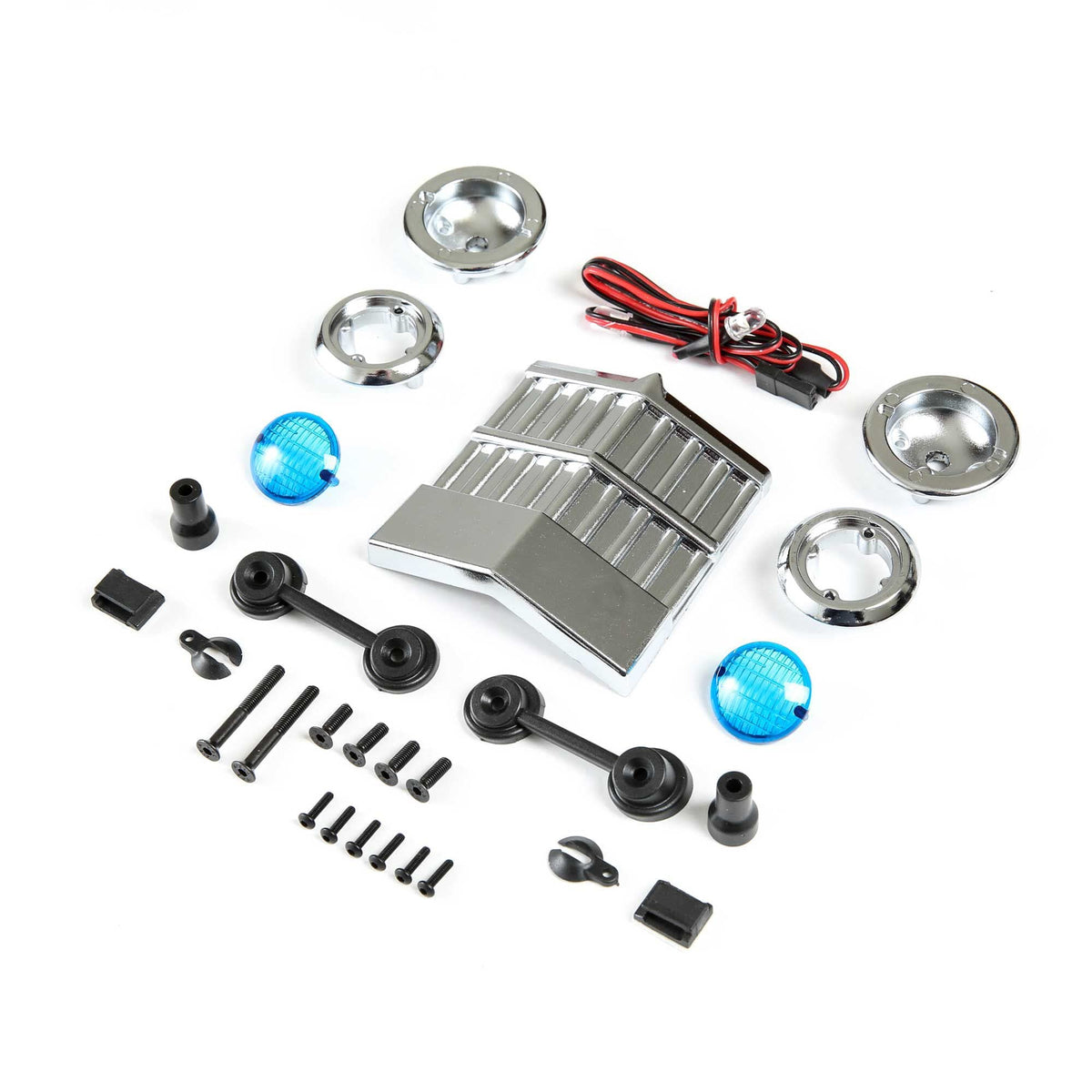 Losi LOS240019 Front LED Lights and Grill Set, Son Uva Digger:LMT
