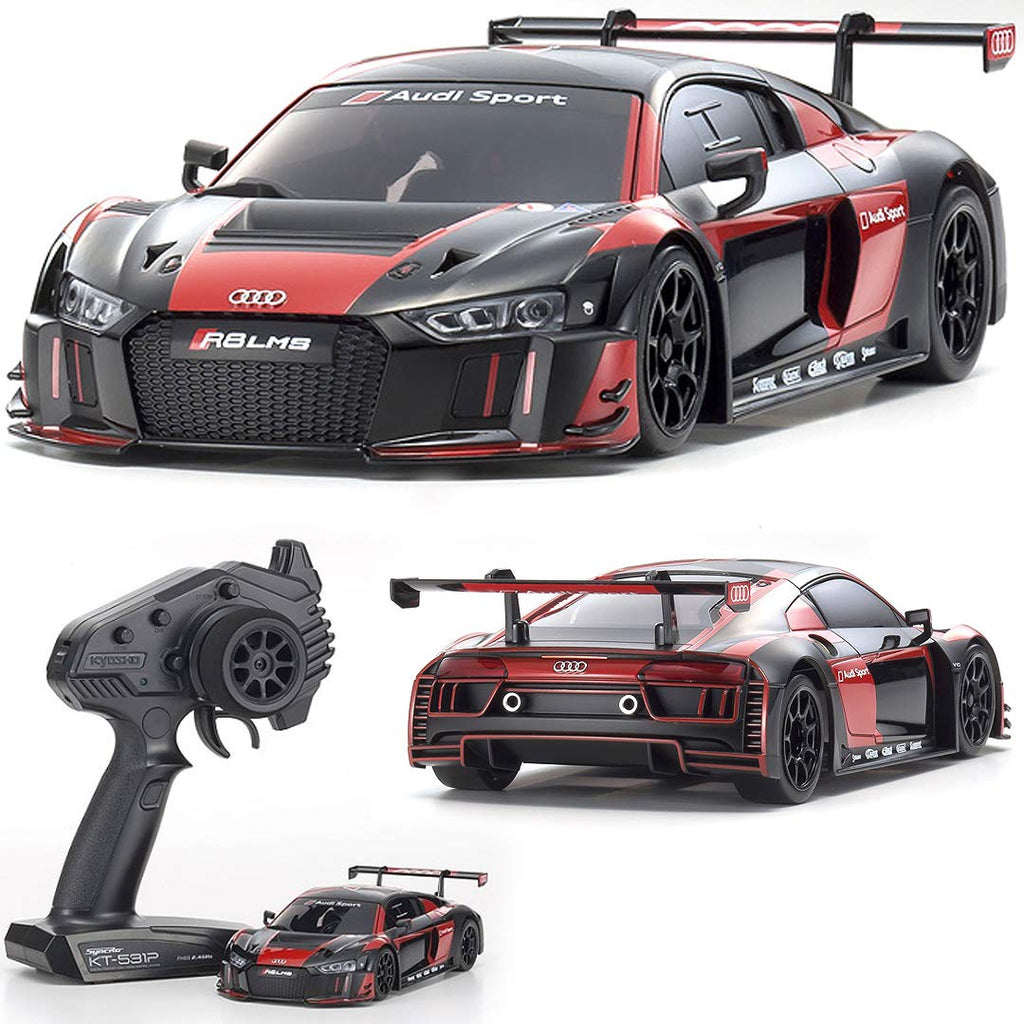Kyosho 32323BKR-B MINI-Z Audi R8 LMS 2016 Black/Red MR-03 RWD RTR