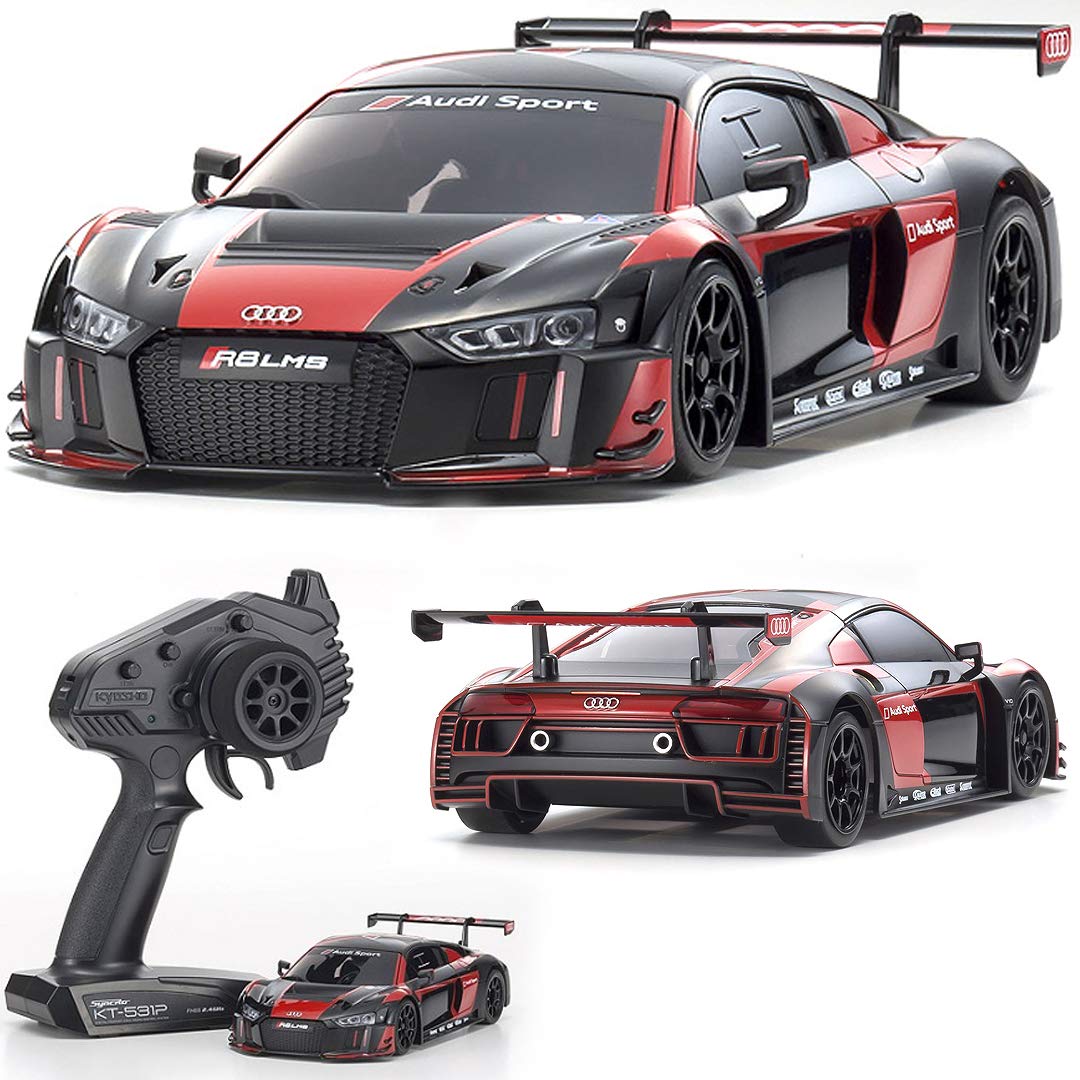 Kyosho 32323BKR-B MINI-Z Audi R8 LMS 2016 Black/Red MR-03 RWD RTR