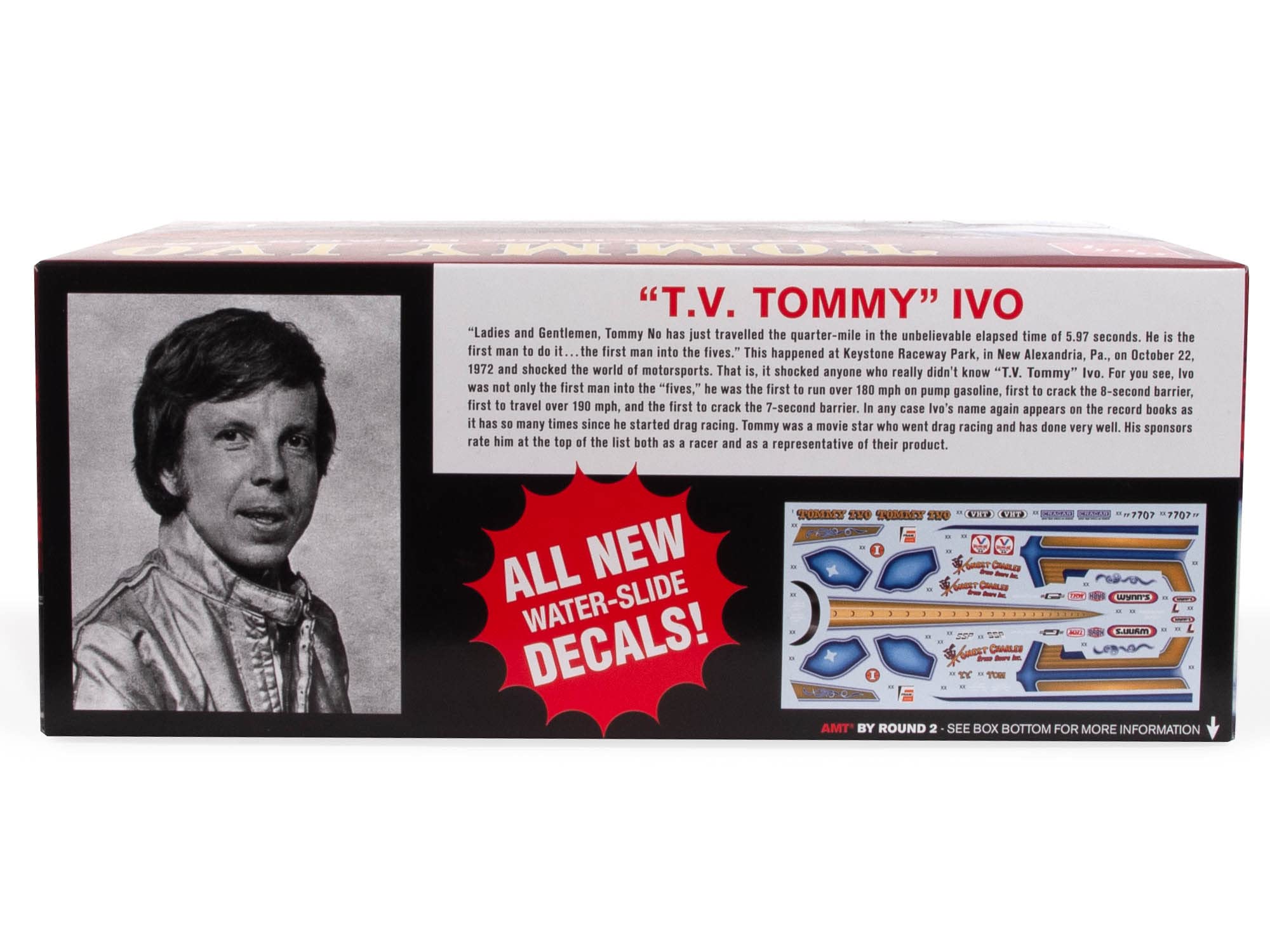 AMT 1254 Tommy Ivo Streamliner Dragster Supercharged 426 HEMI 1/25 Model Kit