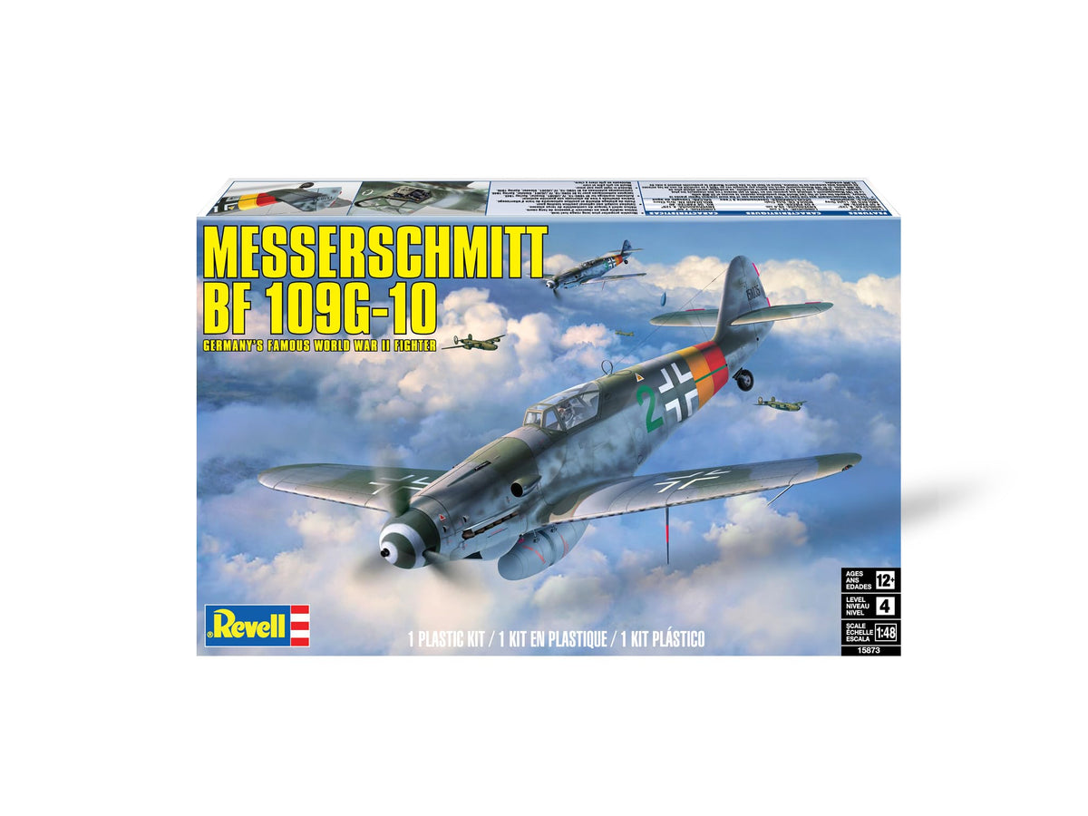 Revell 15873 1/48 Messerschmitt Bf 109G-10 WWII Fighter Plane Model Kit