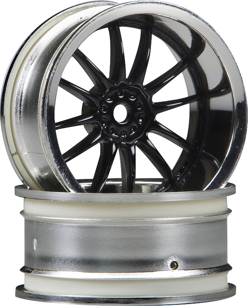 HPI Racing 3288 Work XSA 02C Wheel 26mm Chrome/Black (9mm Offset)