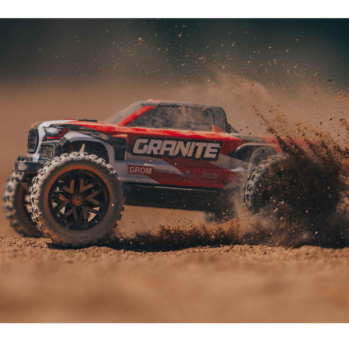 ARRMA ARA2102T2 Granite GROM 4X4 RTR 1/18 Monster Truck Red LiPo New