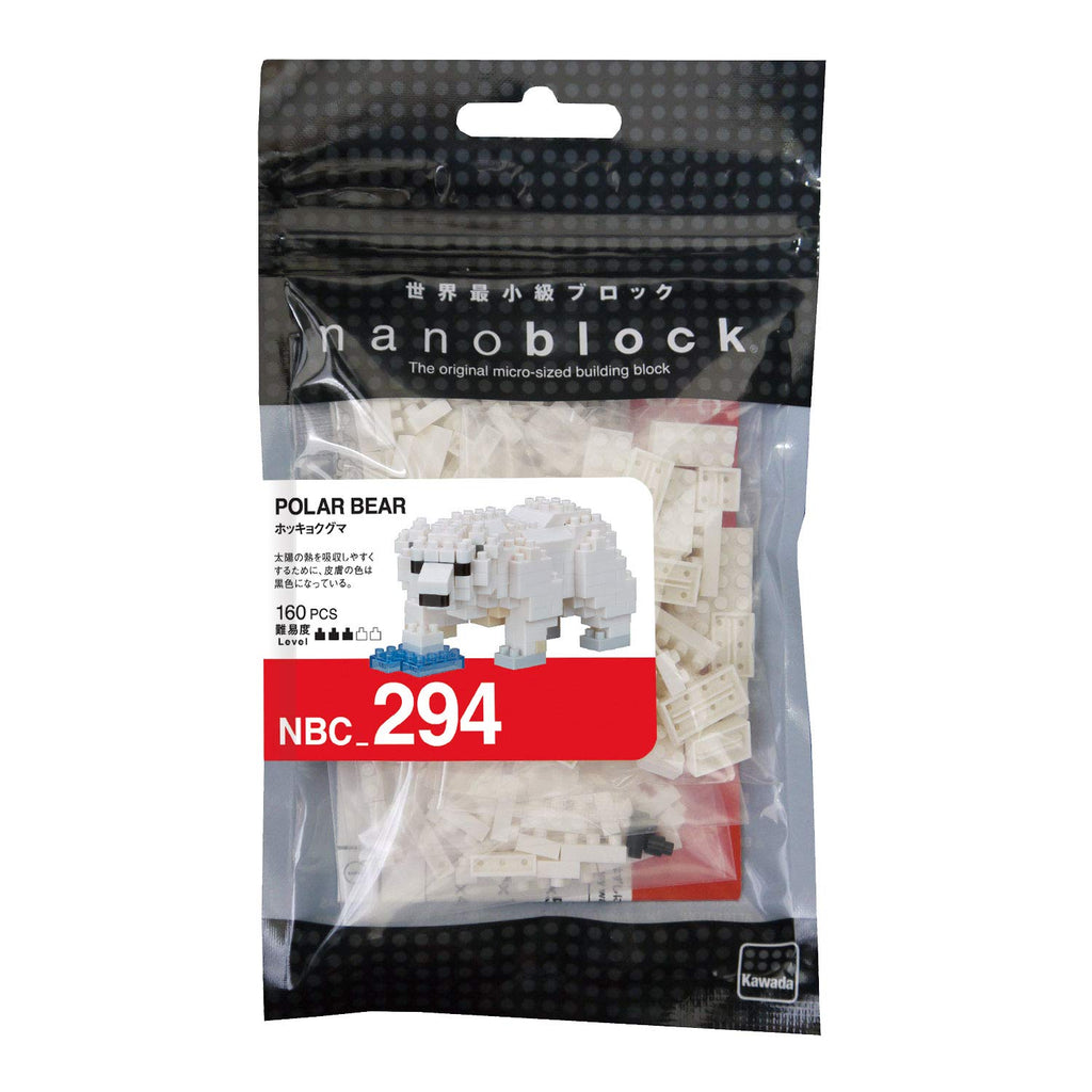 Nanoblock 21457 Polar Bear "Animals", Nanoblock Collection Series
