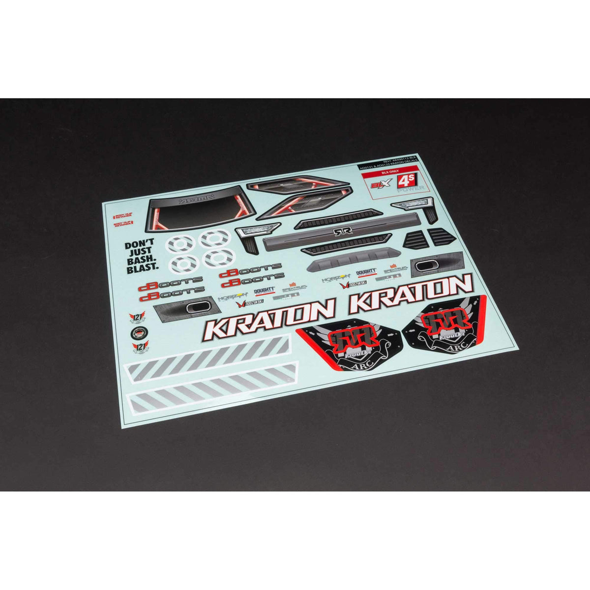ARRMA AR402213 Kraton 4x4 Clear Body w/Decals 1/10 Replacement Bodyshell