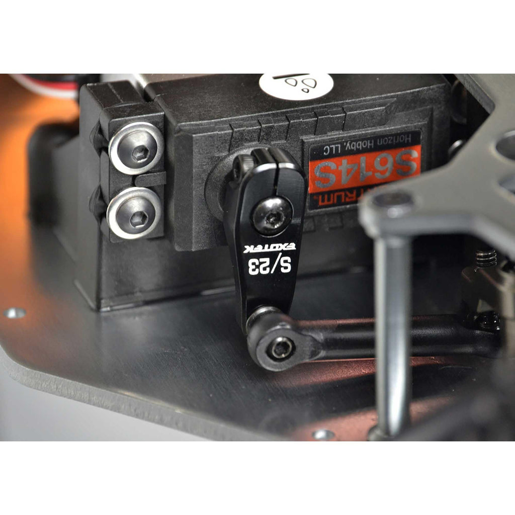 Exotek Racing 2113 Hammer Rock Rey Servo Horn, 23t Spline, Black