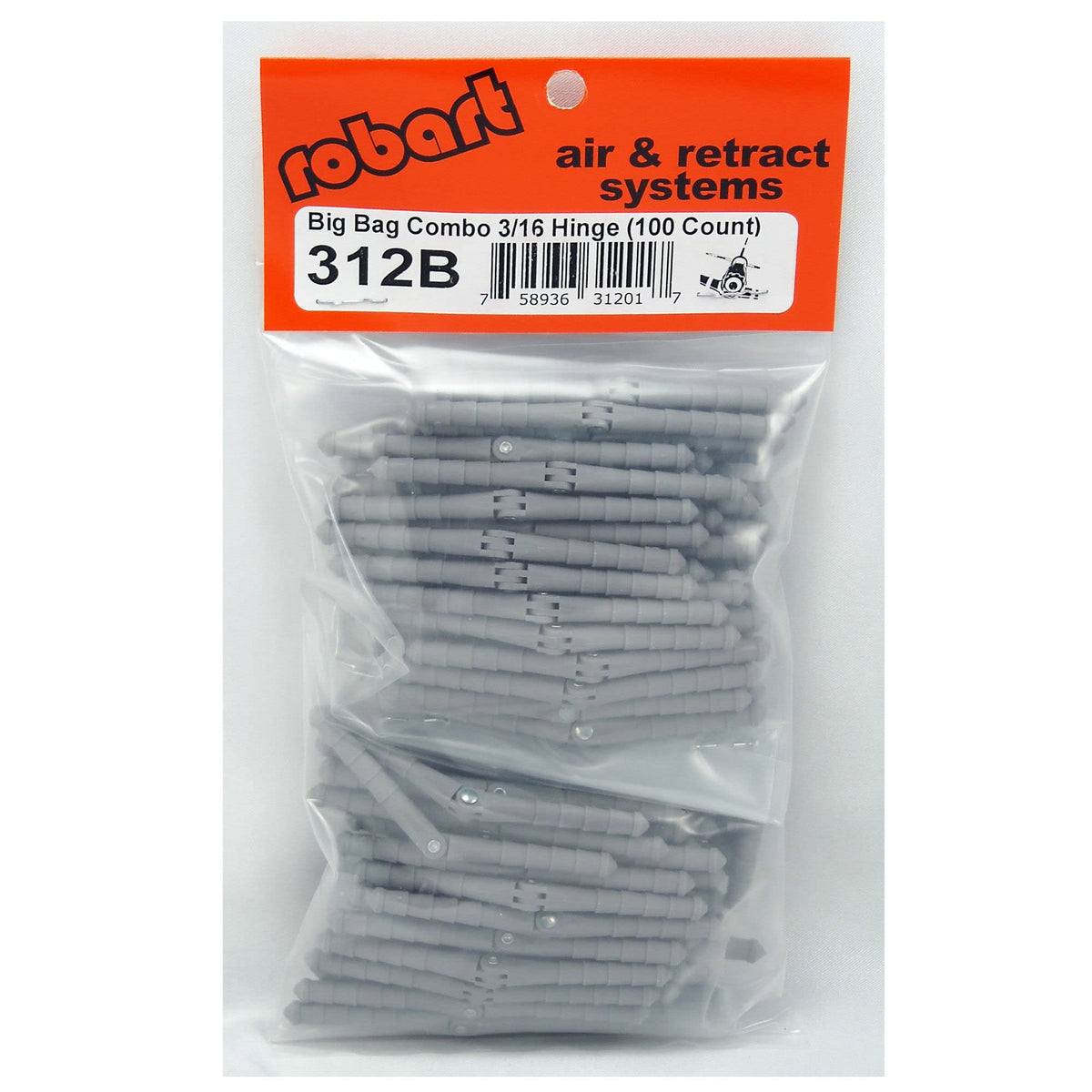 Robart 312B 3/16"SteelPin Super HingePoint(100)