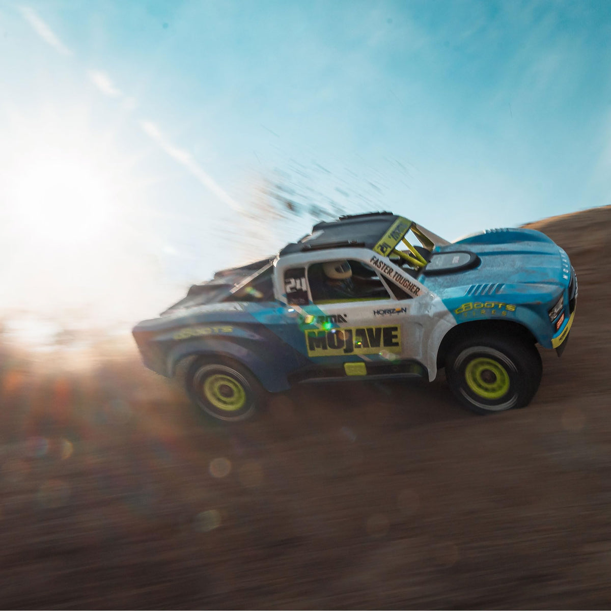 Arrma ARA2104T2 MOJAVE GROM 4x4 SMART Small Scale Desert Truck (Blue/White)