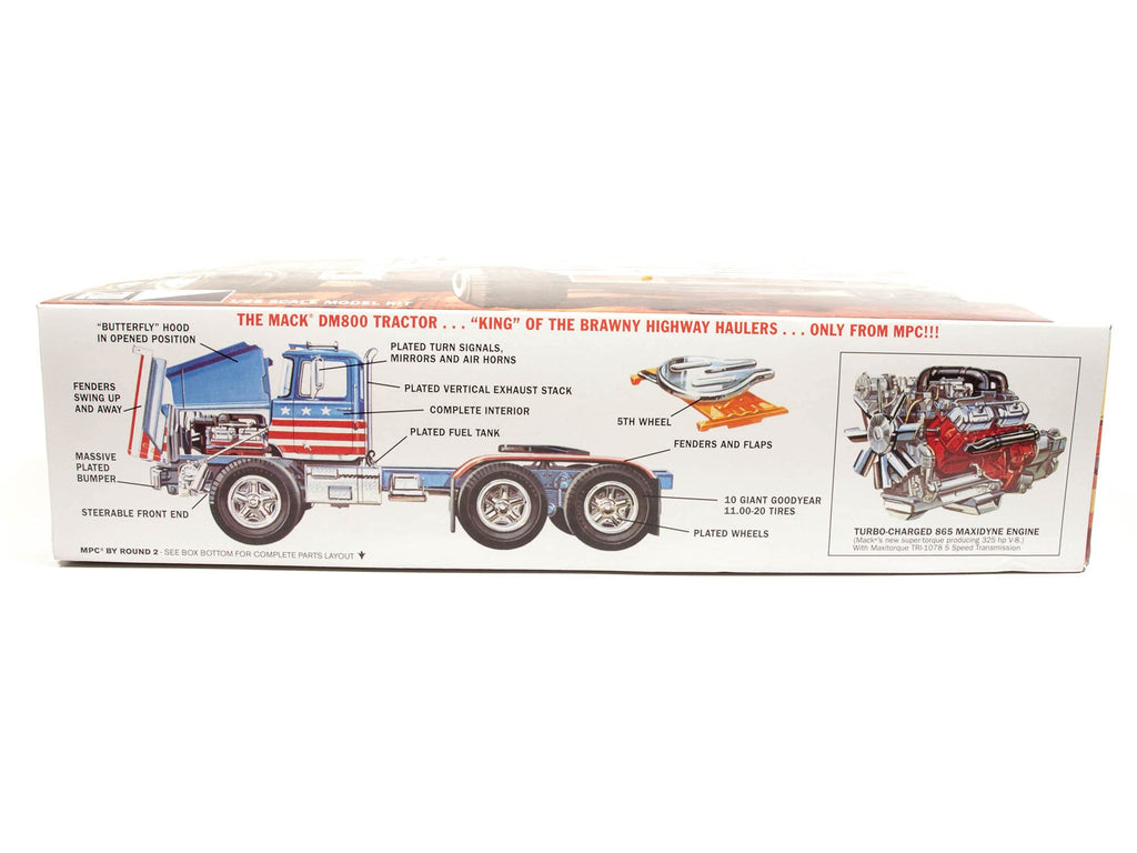 MPC 899 1/25 Mack DM800 Semi Tractor Model Kit