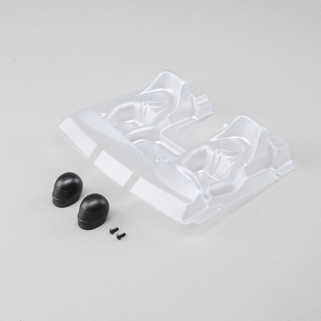 Losi LOS230020 Interior Set with Helmets, Clear: Baja Rey