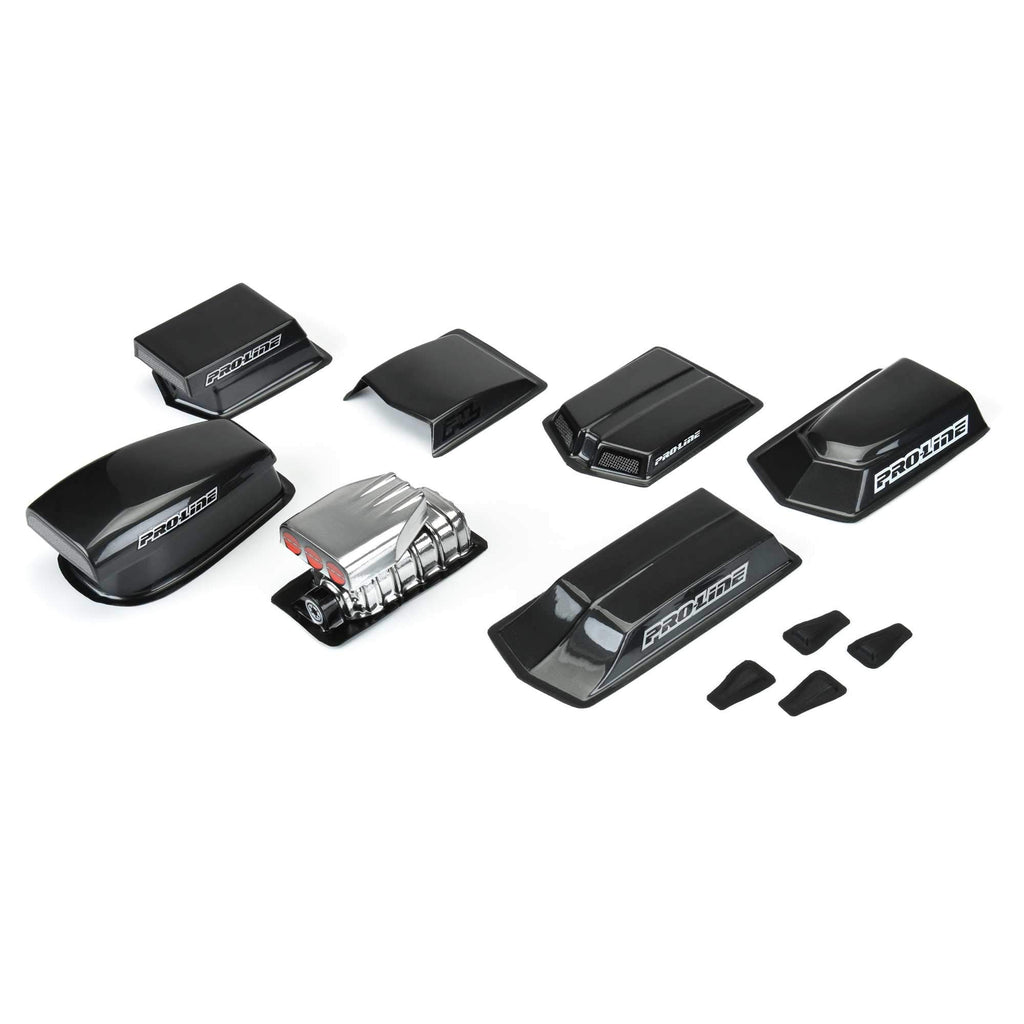 Pro-Line 636800 No Prep Drag Racing Hood Scoops & Blowers (8)