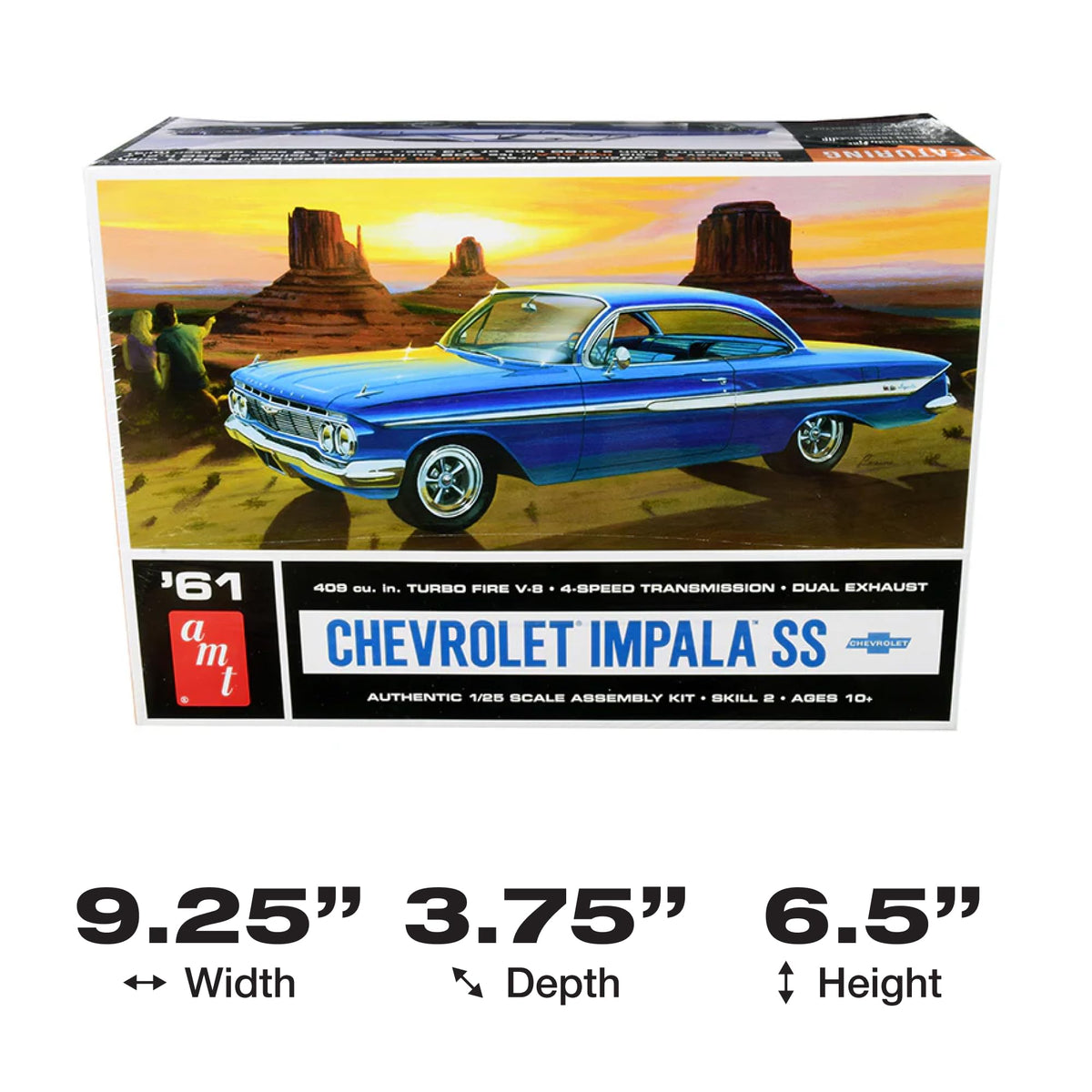 AMT 1013 1/25 1961 Chevy Impala SS Model Kit