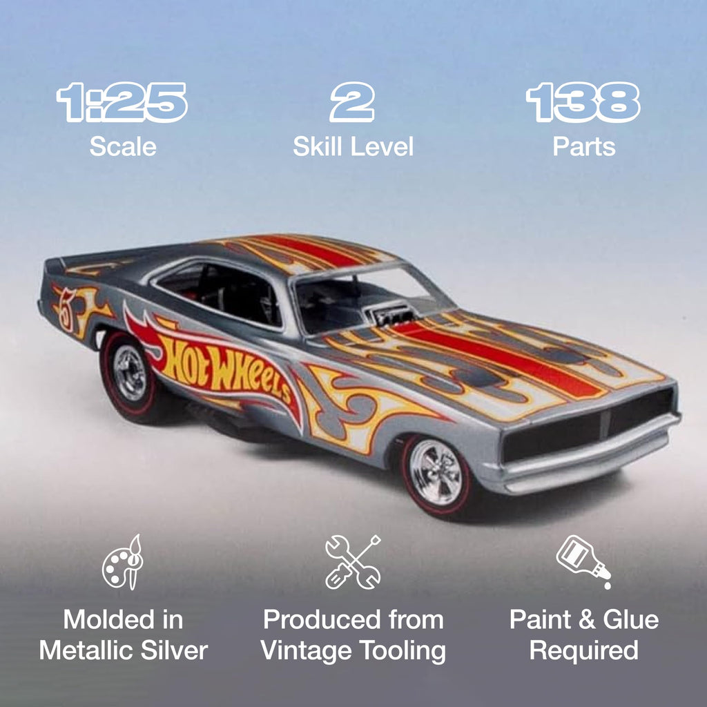 Polar Lights 988 1969 Dodge Charger Funny HW 1:2 Model Kit
